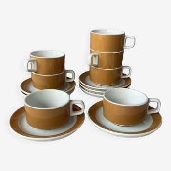 Sarreguemines designer cups 70'