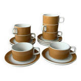 Tasses Sarreguemines design 70'