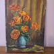 Oil painting on canvas bouquet of flowers