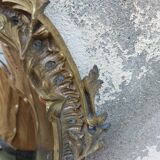 Beveled mirror in bronze louis XV 19th