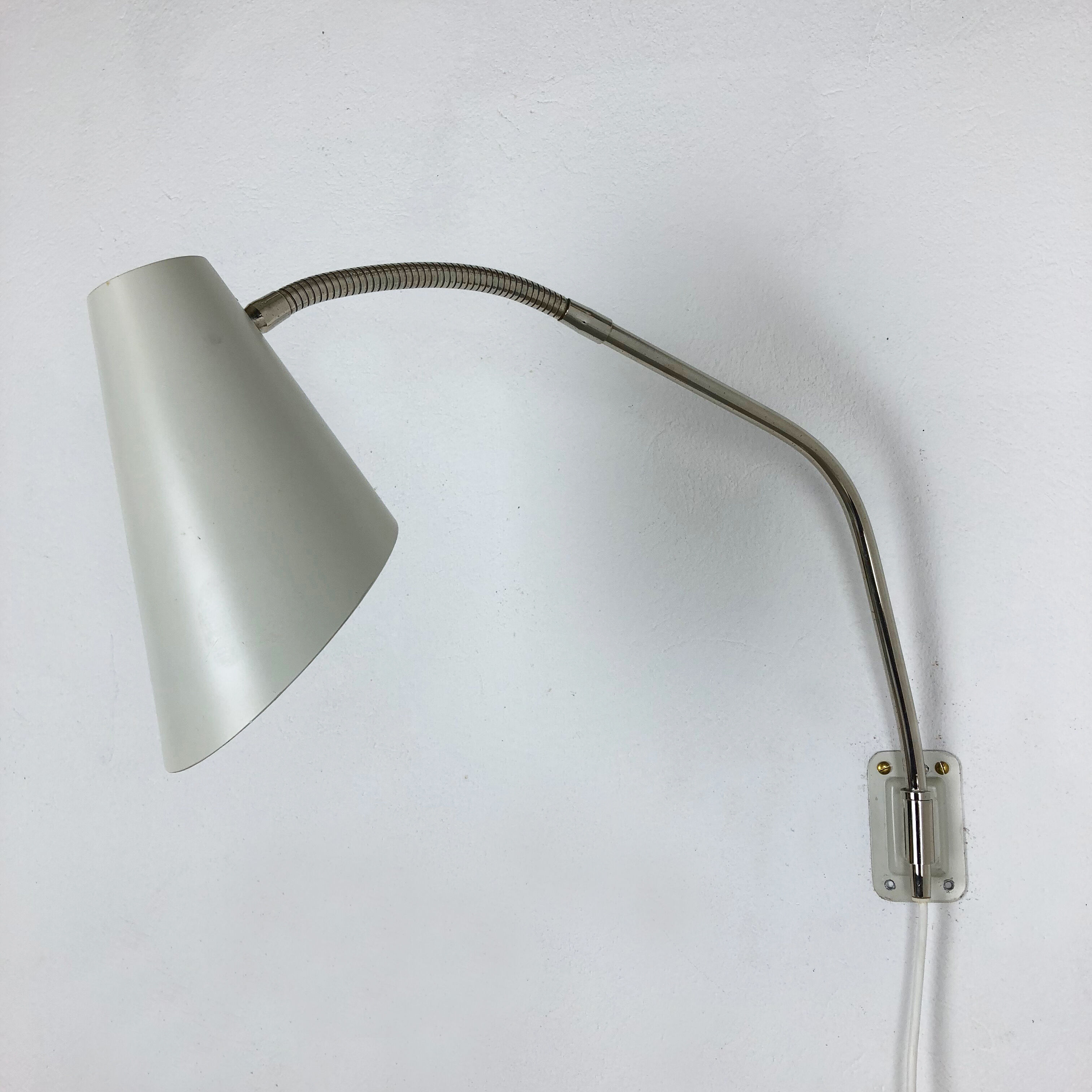 Modernist adjustable metal sputnik wall light Kaiser Leuchten, 1960s, Germany