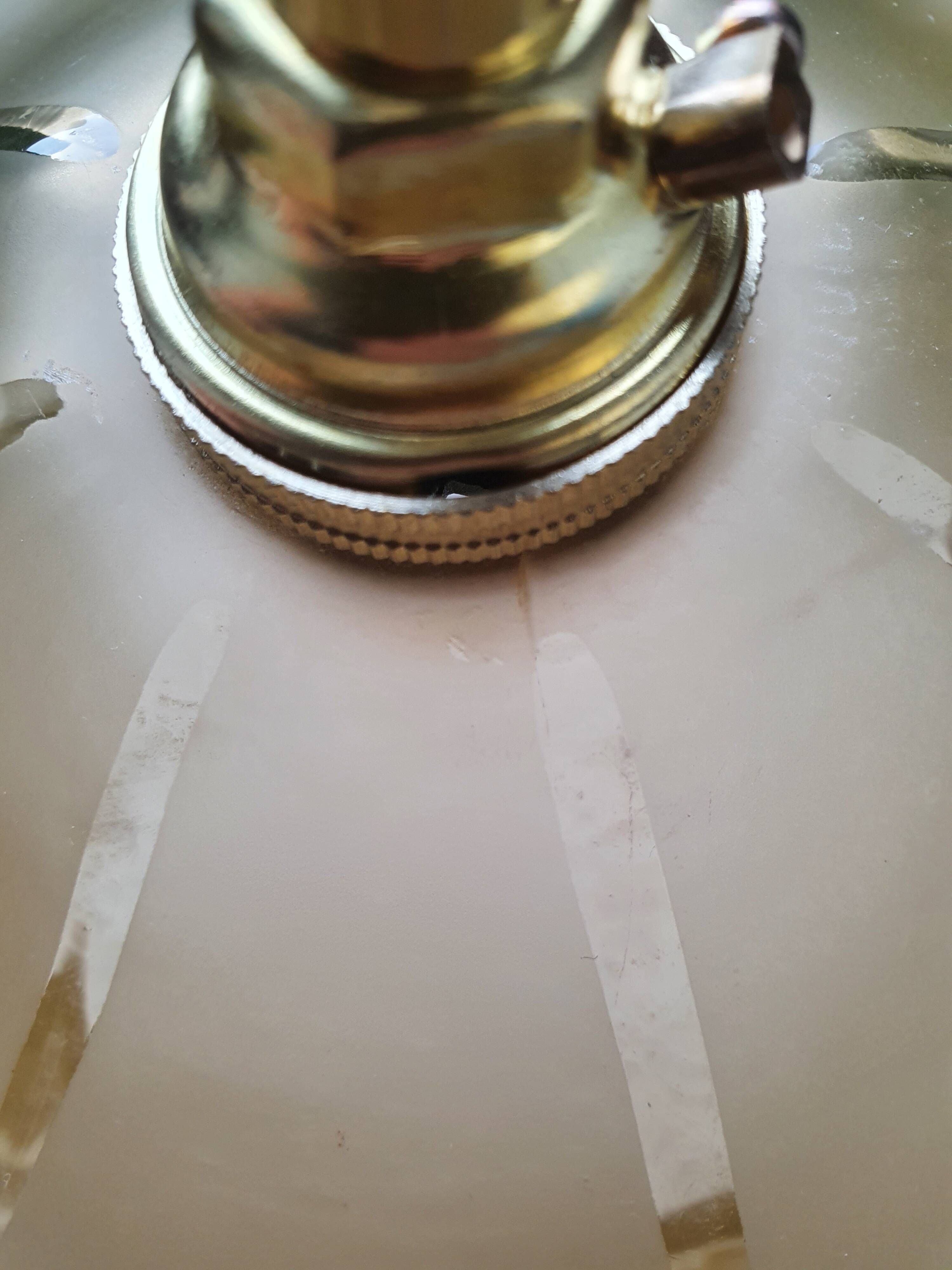 Pair of vintage 1940s Art Deco wall lights from France - newly electrified