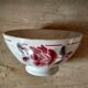 Ceramic bowl with pink flower décor