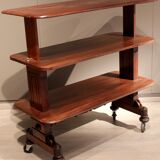 Serving mahogany to three trays