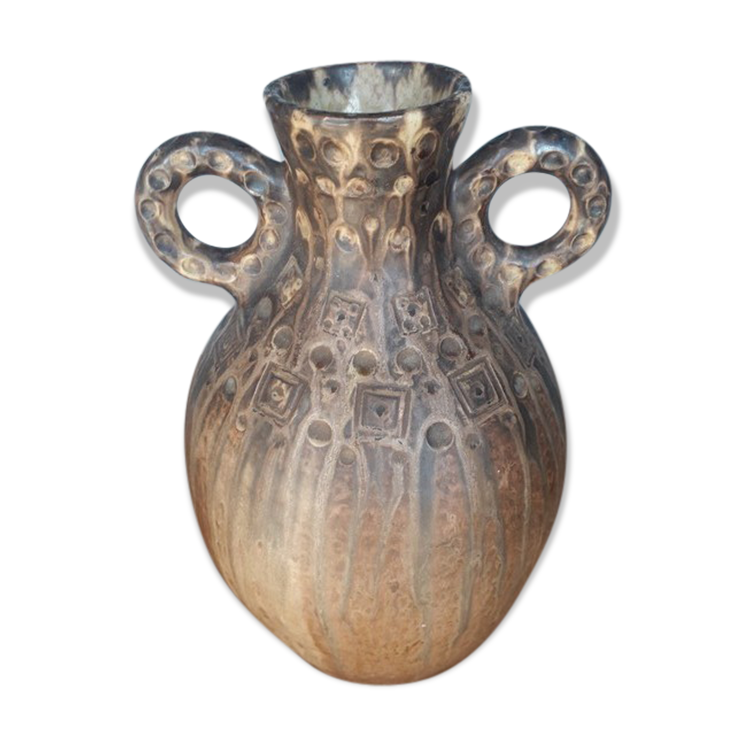 Joseph Talbot grand vase grés ceramique ep 1950/60