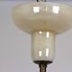 Brass and Curved Glass Ceiling Light from ESC Zukov, 1940s