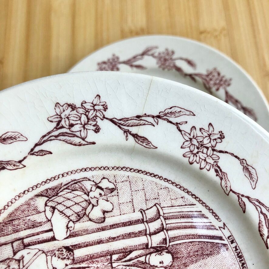 4 talking plates 70's