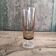 Vintage French champagne glass from Luminarc, in smoked grey