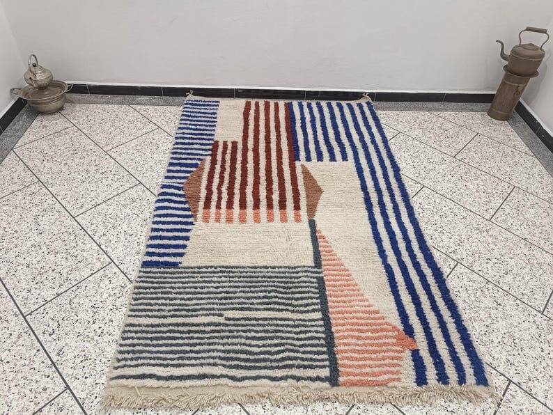 Handmade Beni Ouraine rug, size 150 x 250 cm