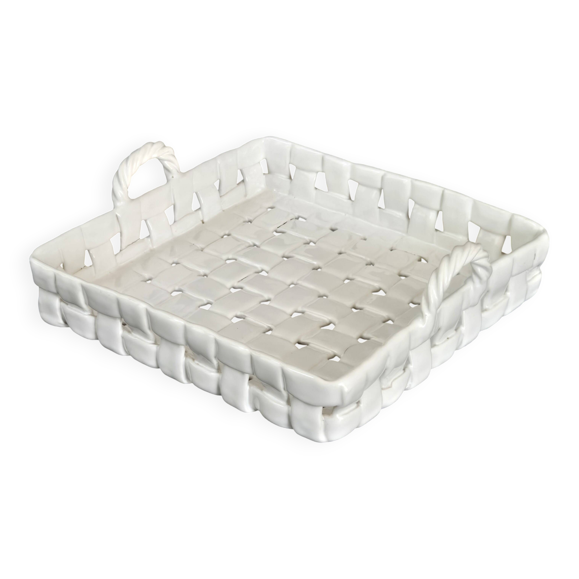 Vintage woven pocket emptier 1960