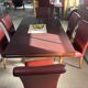Poltrona Frau Italy - 6 chairs in varnished wood and leather