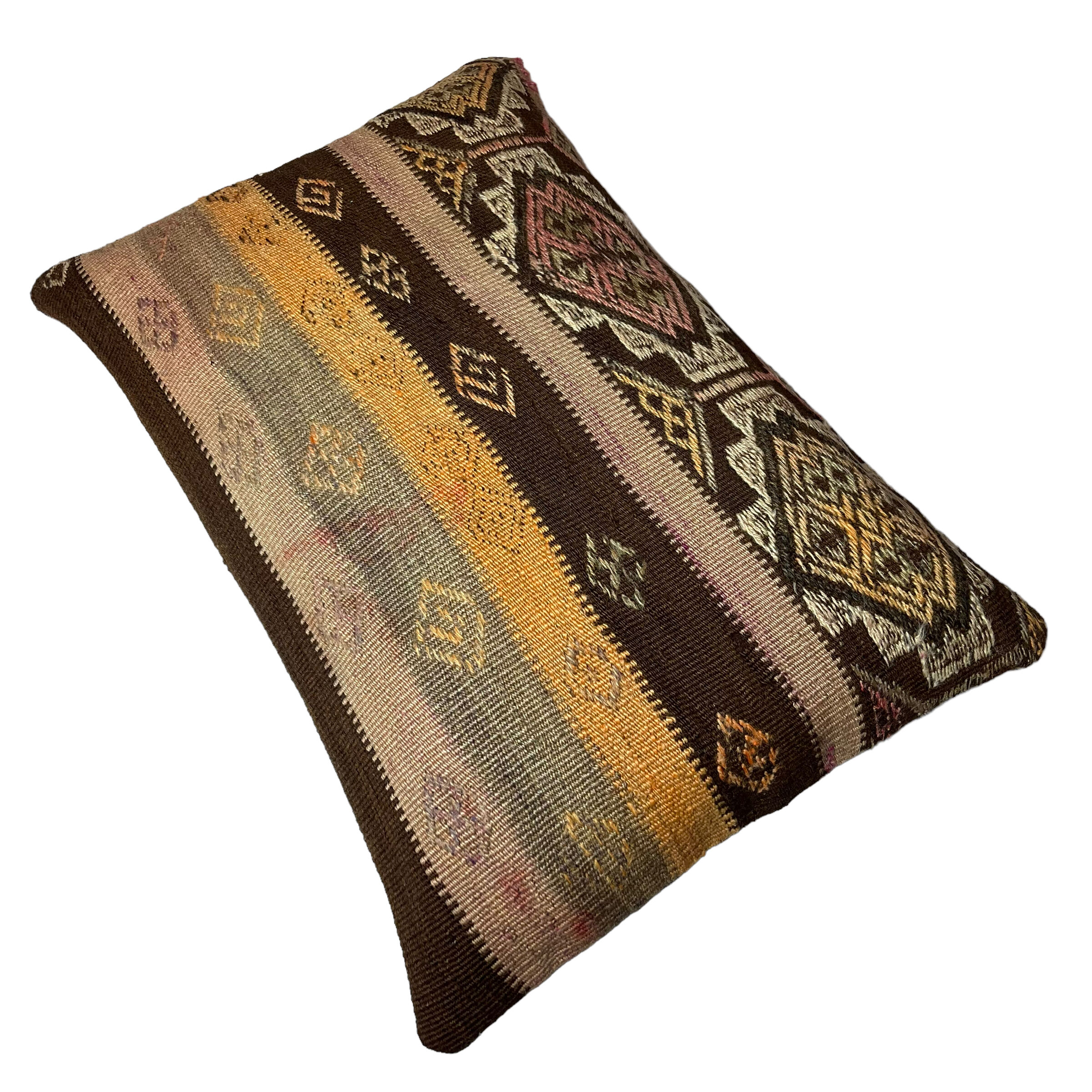 Vintage turkish handmade cushion cover , 40 x 60 cm
