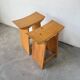 Scandinavian pine stools with Japanese inspiration.