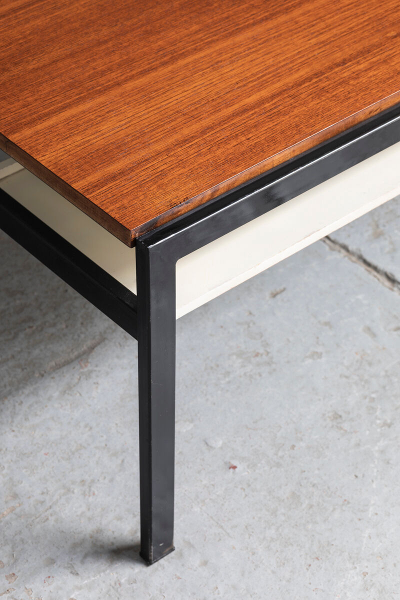 Coffee table, TU04, by Cees Braakman for Pastoe with magazine holder, Holland 1960’s