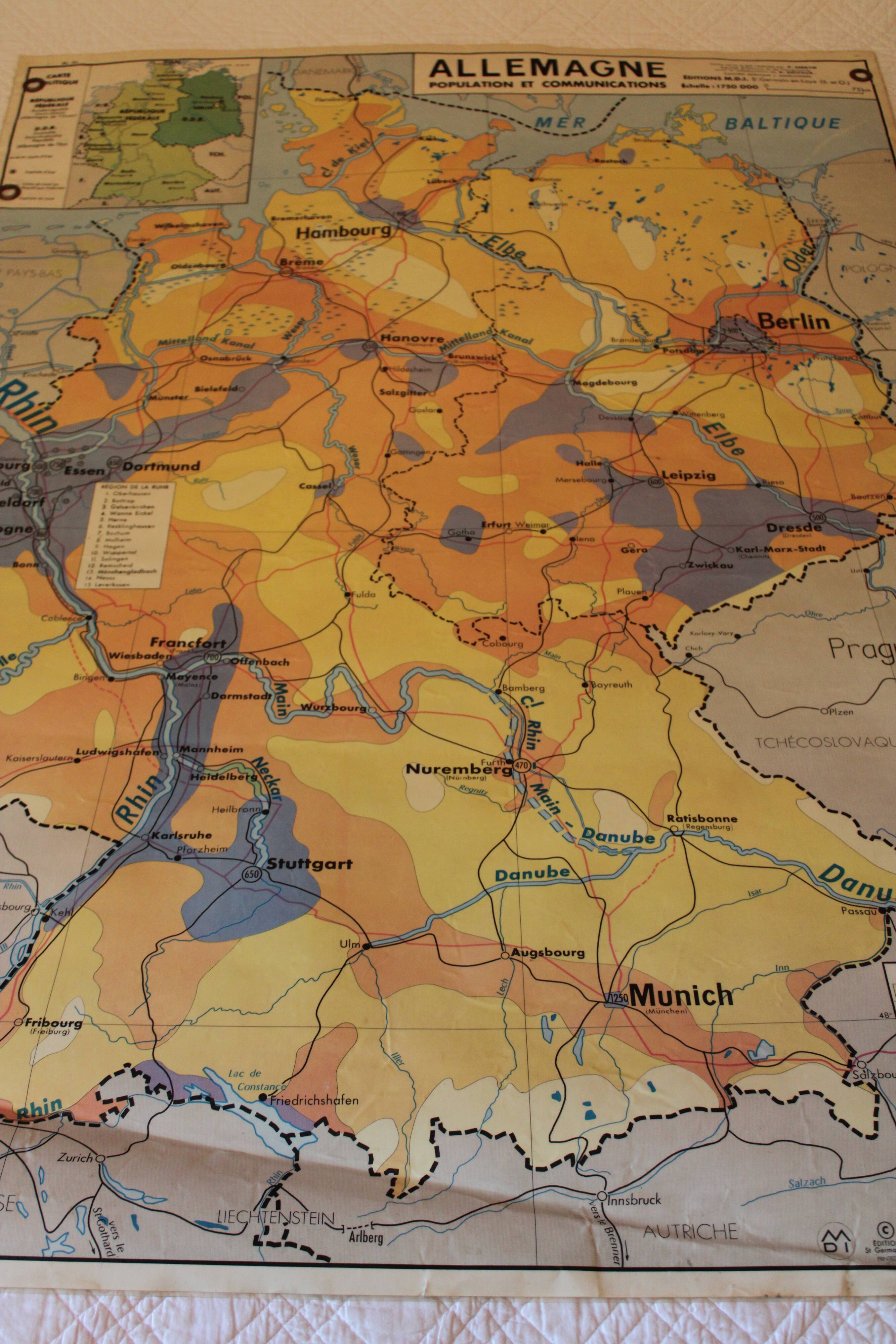 Old frg/gdr school map