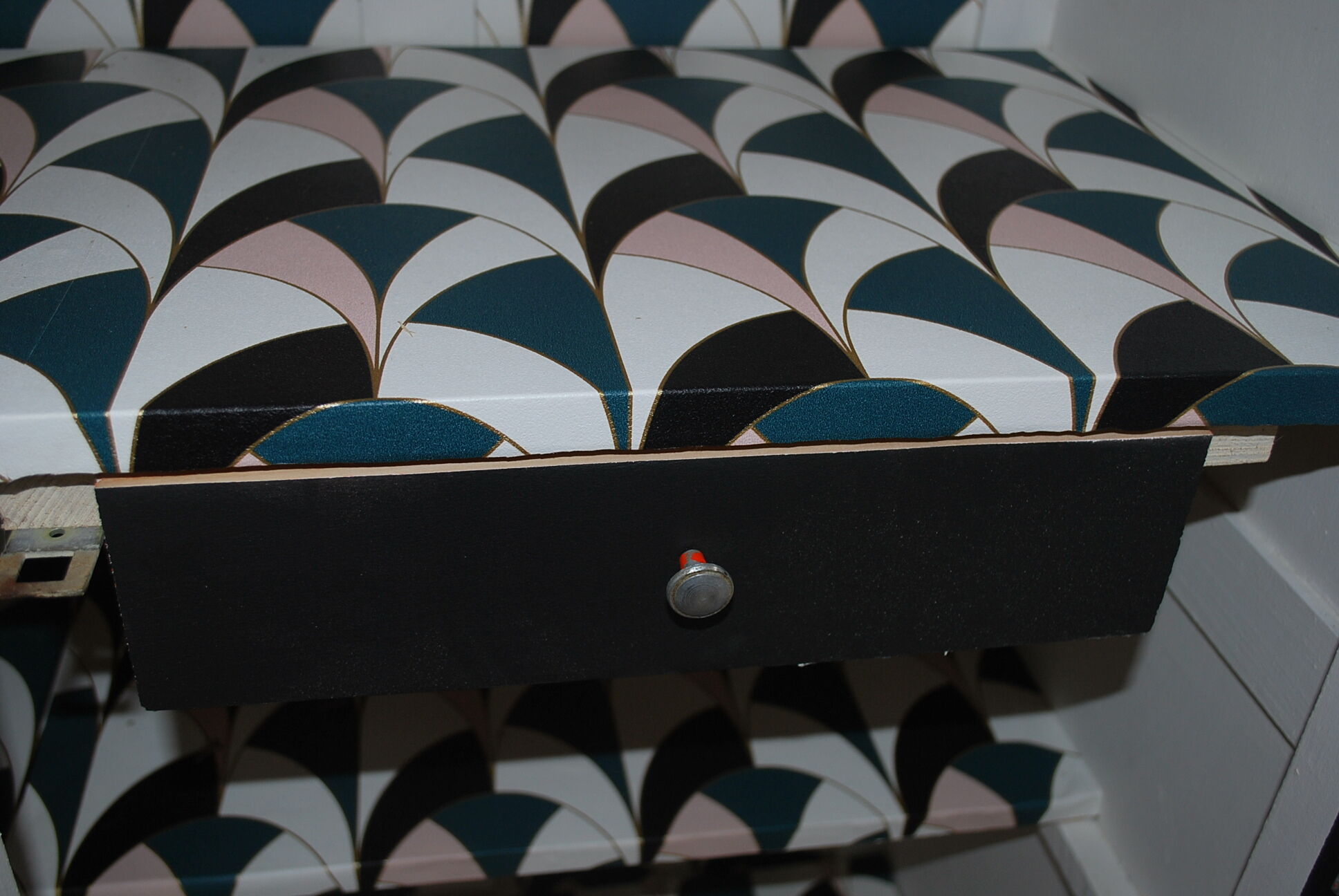 Renovated black parisian wardrobe