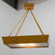 Mid-Century Wood and Glass Chandelier by Krasna Jizba, 1950s