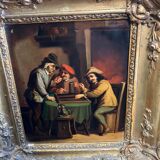 Painting on copper XIXth players