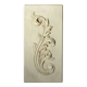 Bas-relief acanthus leaf