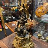 18th bronze table lamp