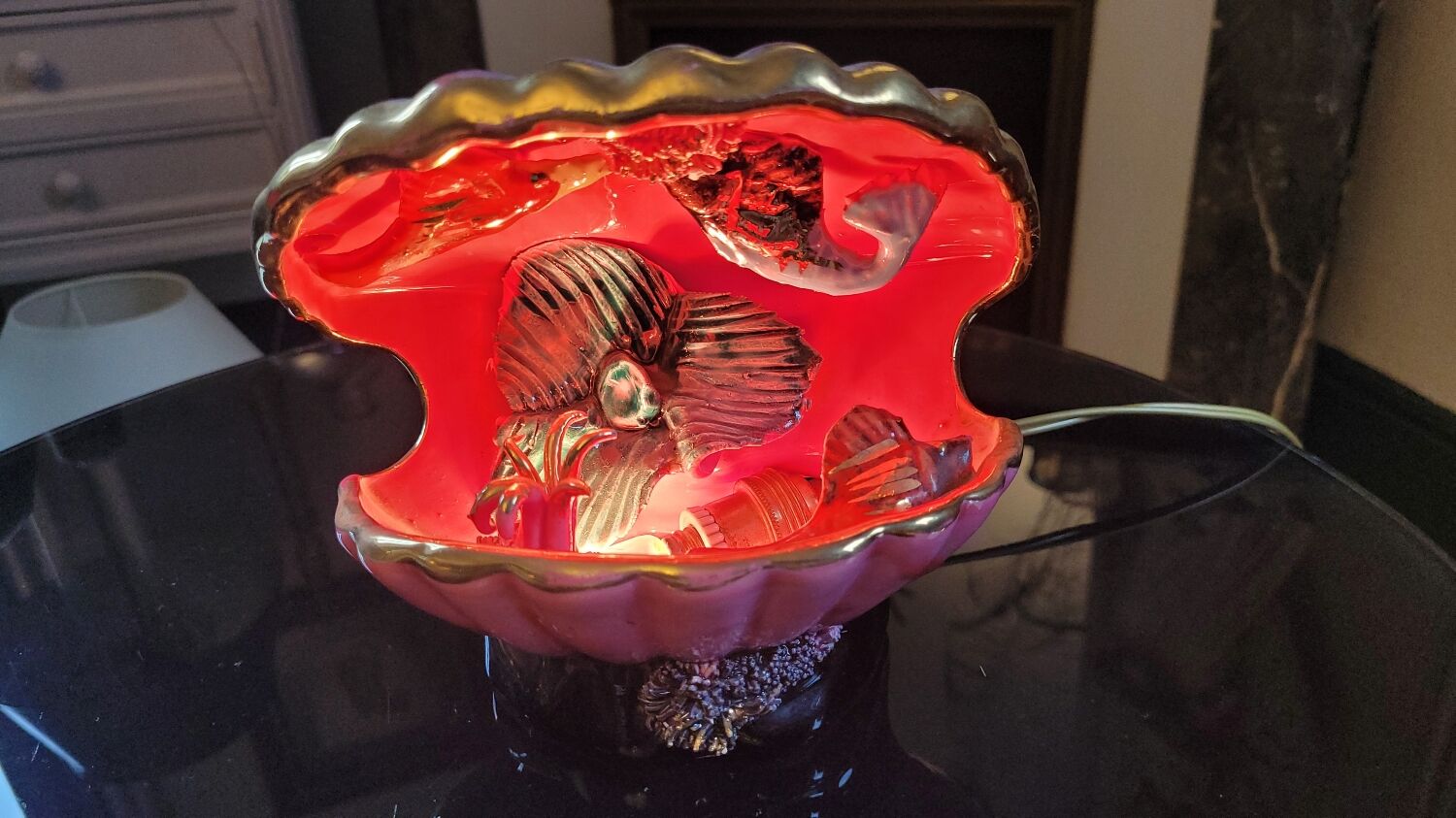 Shell lamp Vallauris 60's