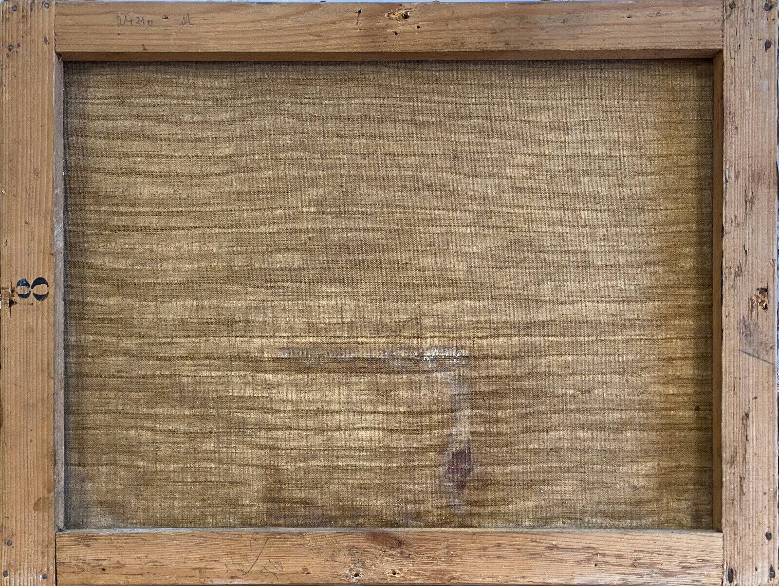 HST painting "Jetty of flowers" 19th century signed Tessier