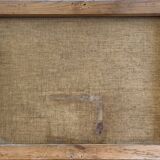 HST painting "Jetty of flowers" 19th century signed Tessier