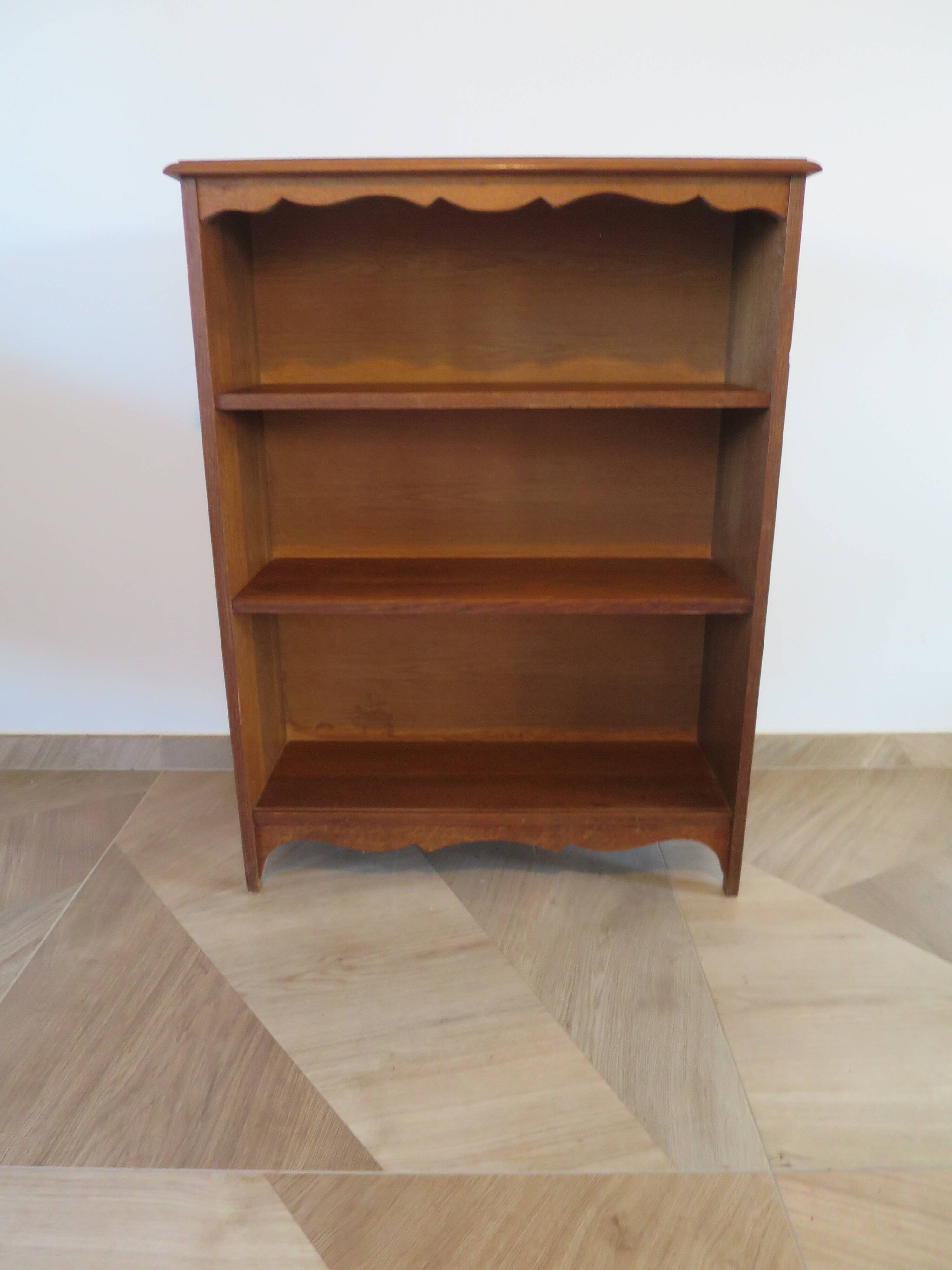 Set of 2 bibus 3 levels - oak color - bookcase shelves