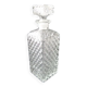 Carafe à porto ou whisky en verre taille diamant  Années 70