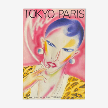 Affiche Ikki Shimoda Tokyo Paris 1984