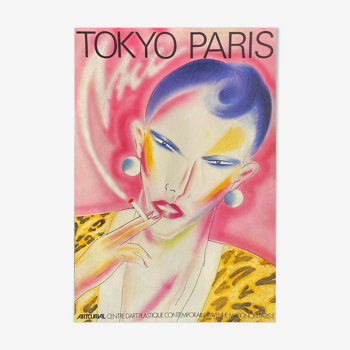 Poster Ikki Shimoda Tokyo Paris 1984