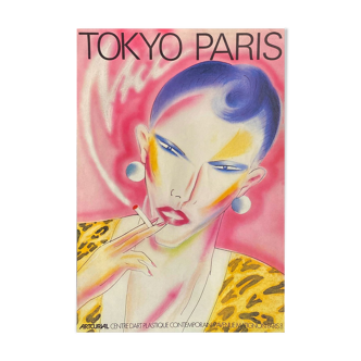 Affiche Ikki Shimoda Tokyo Paris 1984