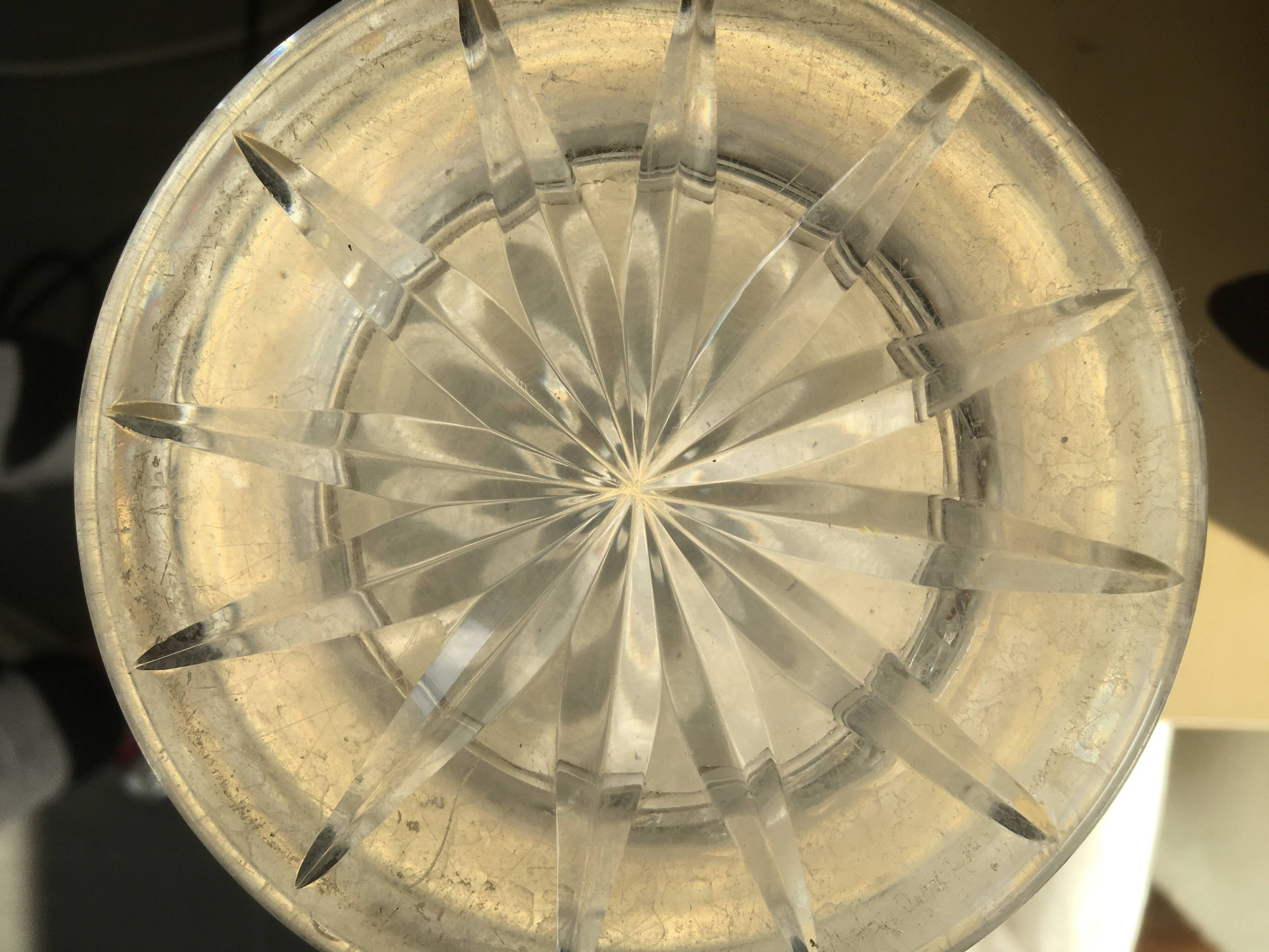 Vintage crystal vase