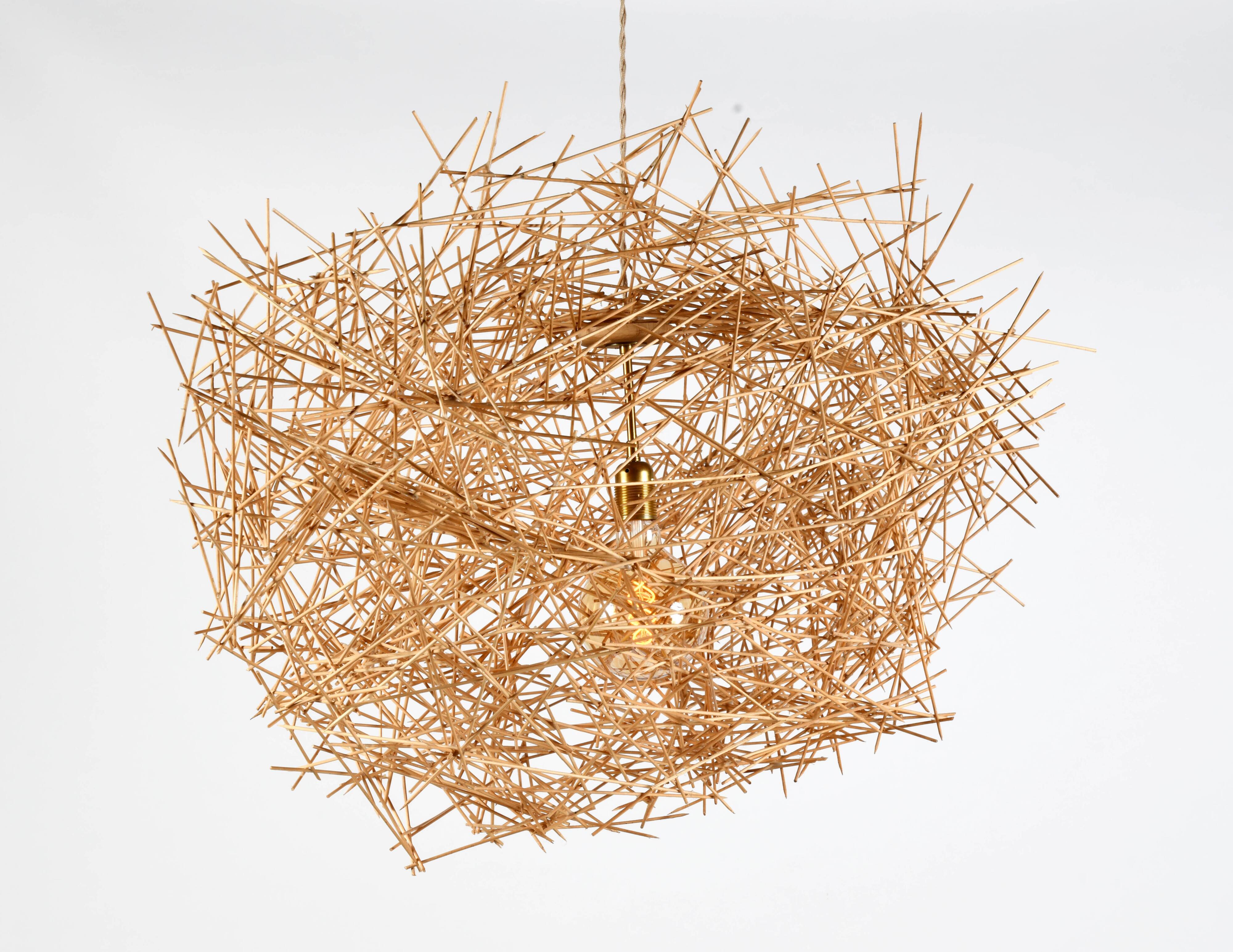 Luminaire sculptural contemporain