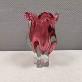 Bohemian glass vase, by Josef Hospodka for Chrisbka Glaswerke 1960s