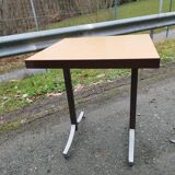 Healing bistro table formica orange iron foot