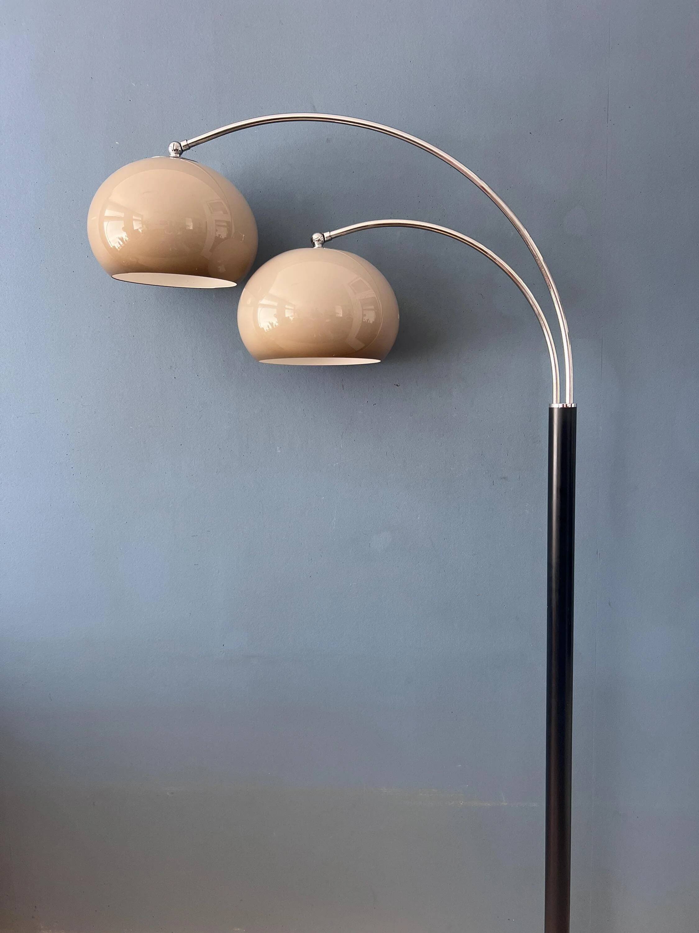 Dijkstra Mid-Century double arc mushroom floor lamp