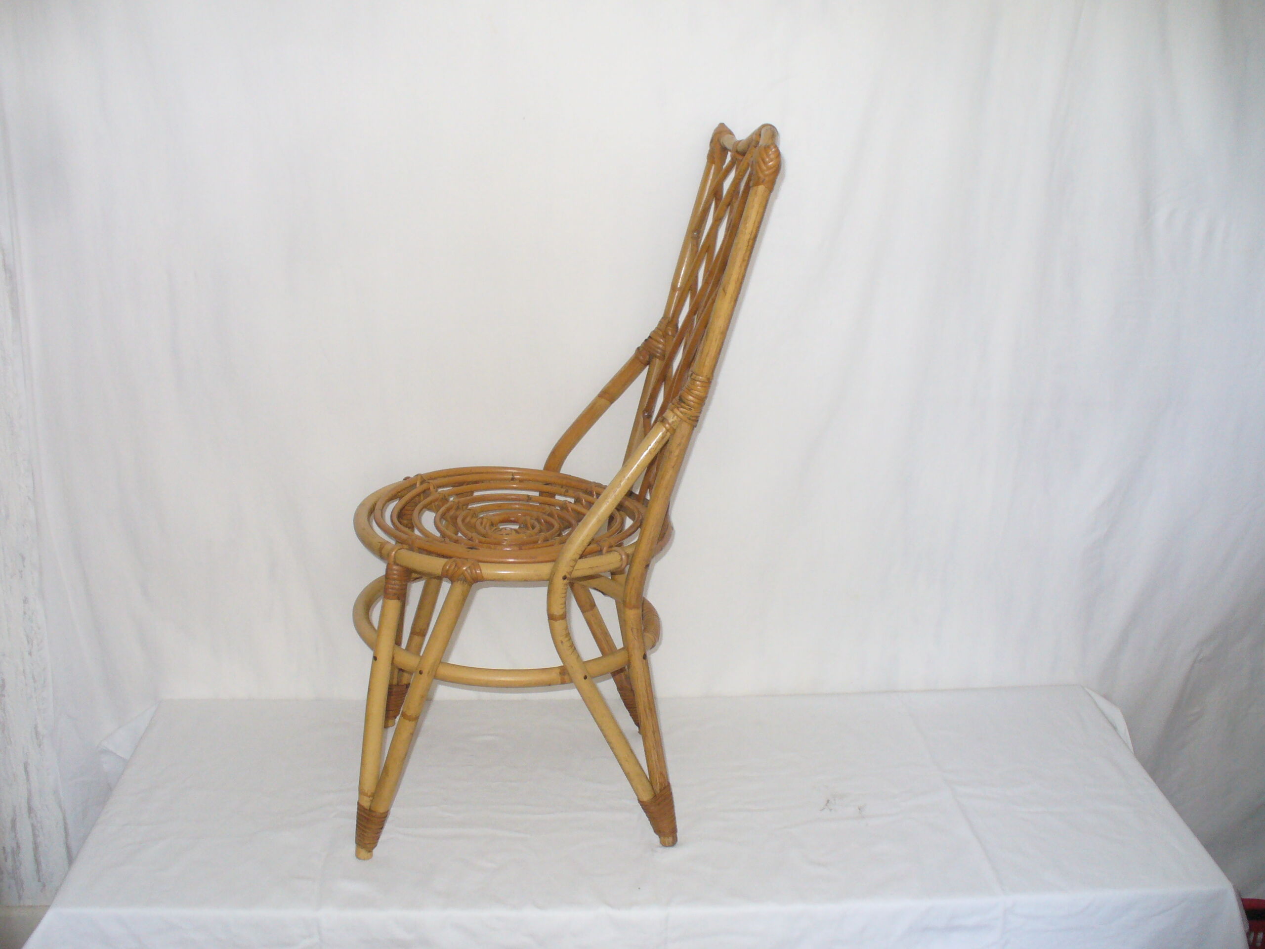 1950s rattan chair