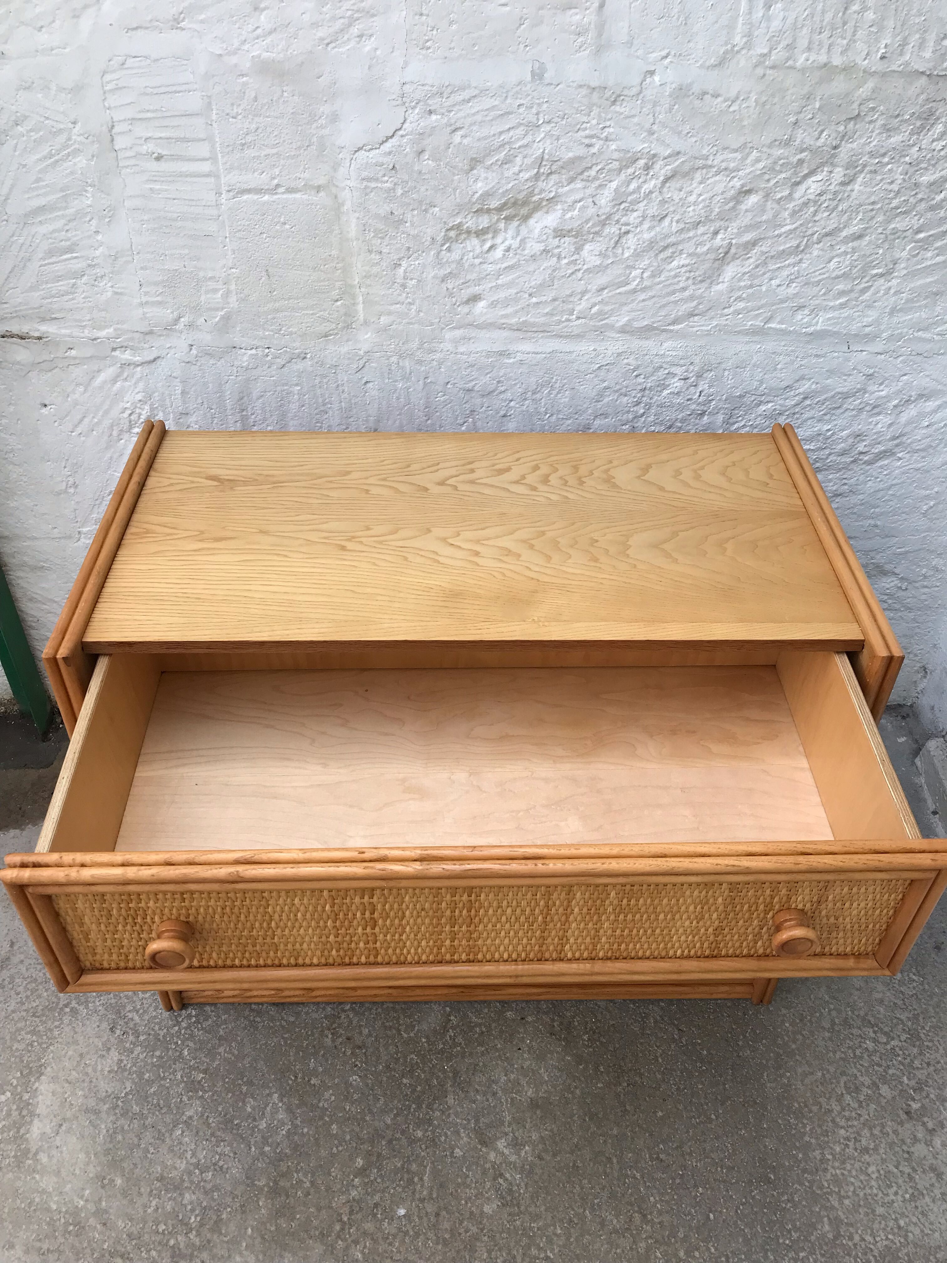 Rattan chest of drawers