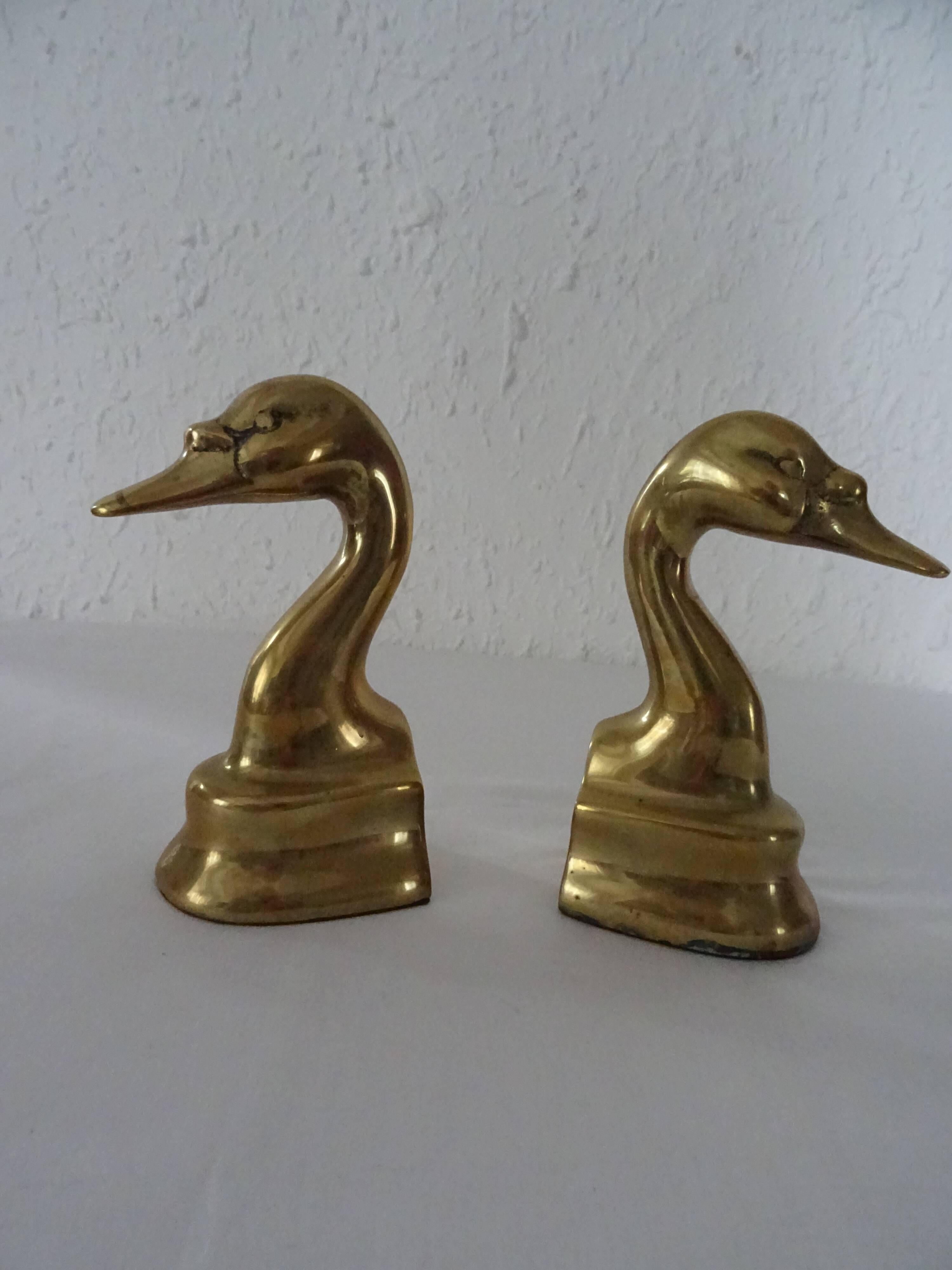 2 greenhouse animal books brass bronze duck