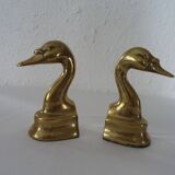 2 greenhouse animal books brass bronze duck