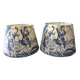 Lot de 2 abat-jour toile jouy