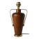 Vintage lamp base Maison le Dauphin in mahogany and brass.