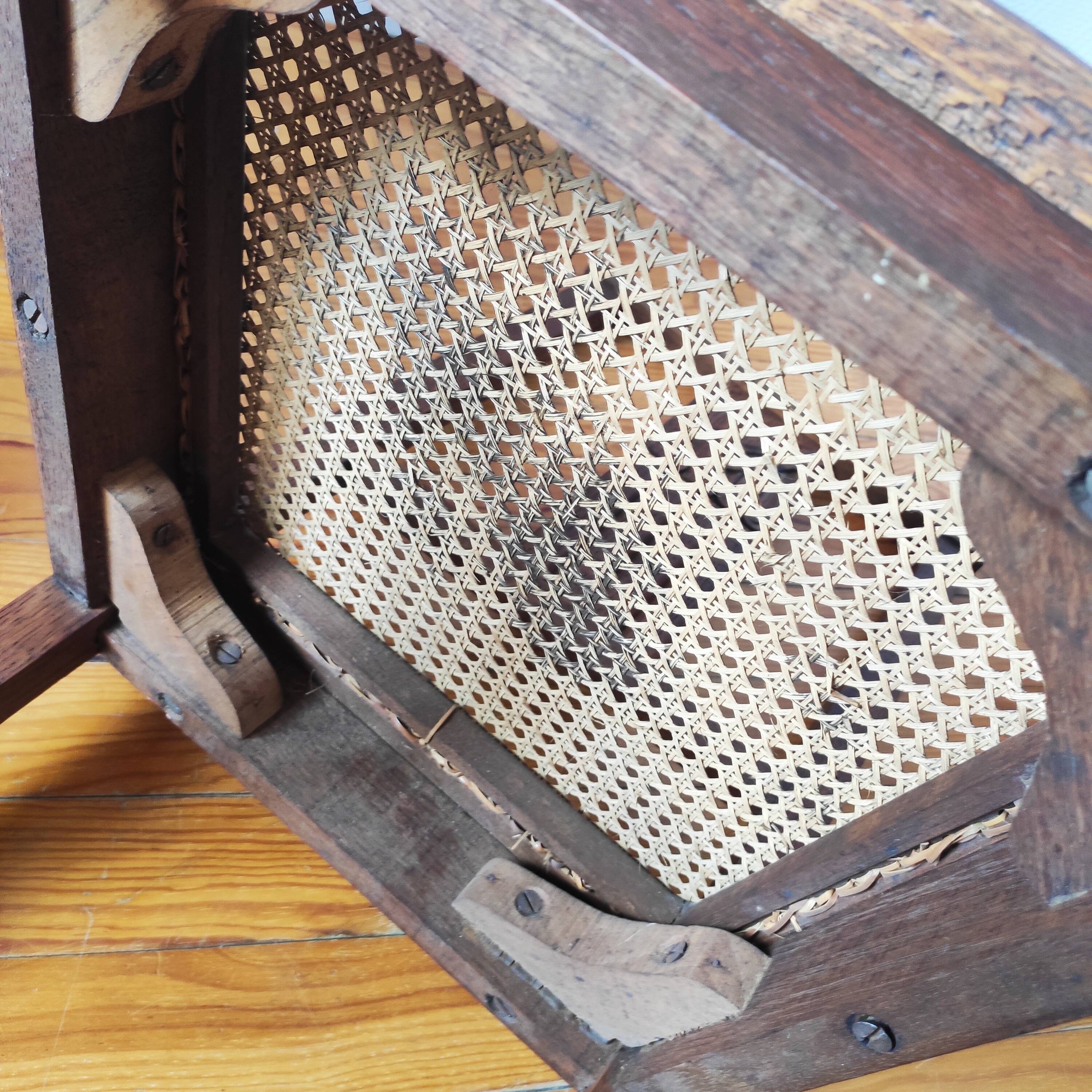 Art Deco chairs in new caned oak