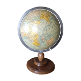 Ancient Light Earth Globe by Girard, Barrère and Thomas