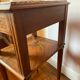 Lot tables de nuit bois et marbre