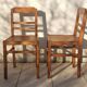 7 bistro chairs stamped indissoluble 50s