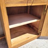 1950 oak desk with drawer and box