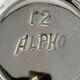Antique enamelled ceramic box signed alpho