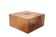Large stich Leather Cognac Color Coffee Table 1970s France